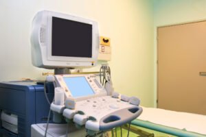 Modern ultrasound device for diagnostic sonography